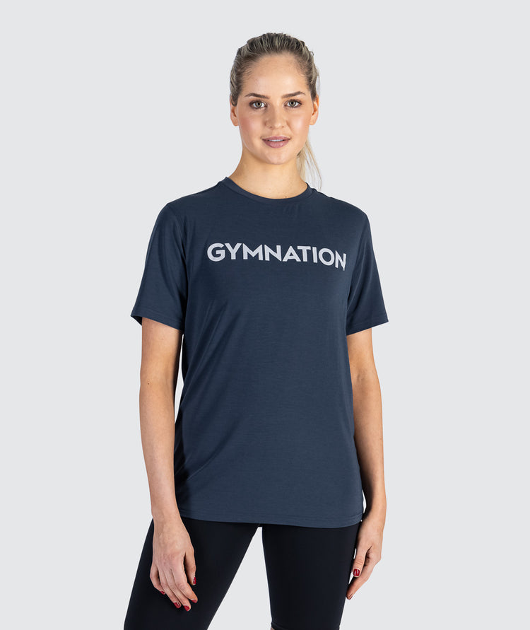 Soft Training T-Shirt for Women#color_navy