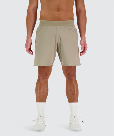 men's performance shorts#sand