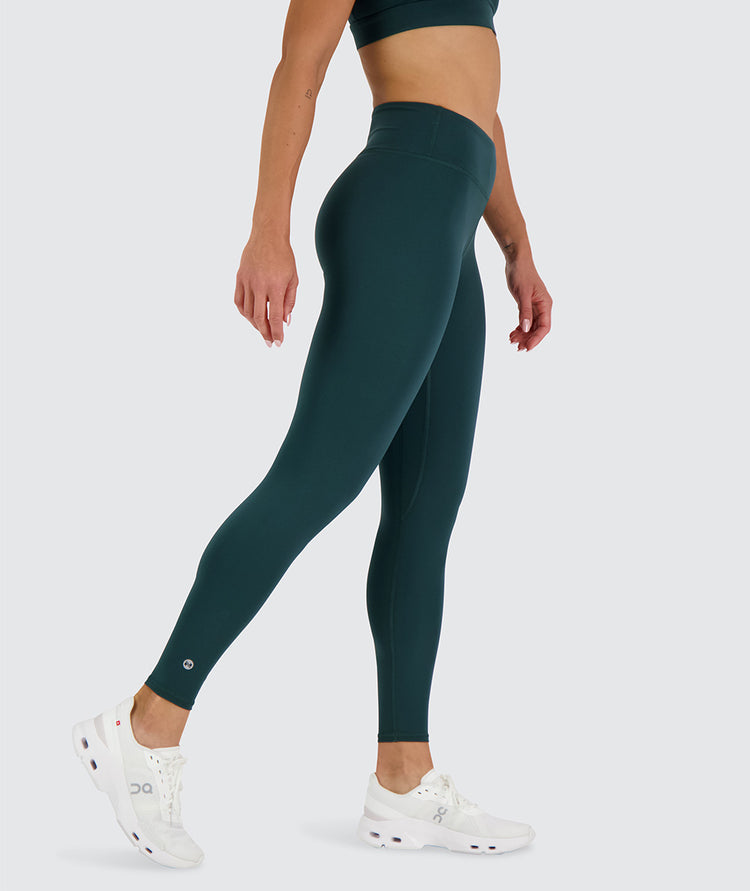 Mid-Waist Training Tights#color_forest-green