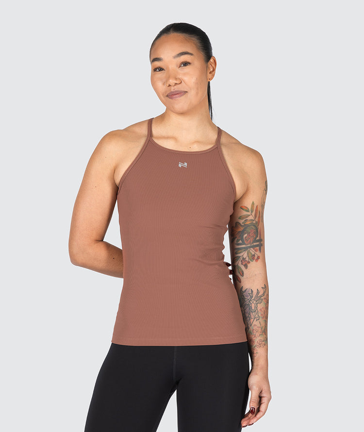 Women's Strappy Top, Model 172 cm / size S#color_brick