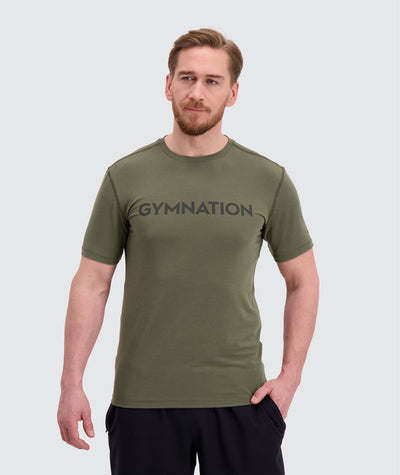 Men's training t-shirt#army-green