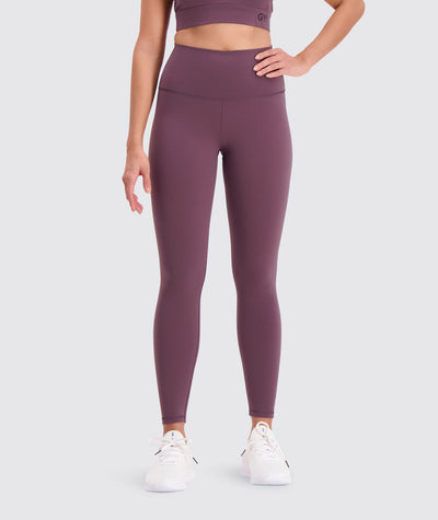 high waisted training tights#berry